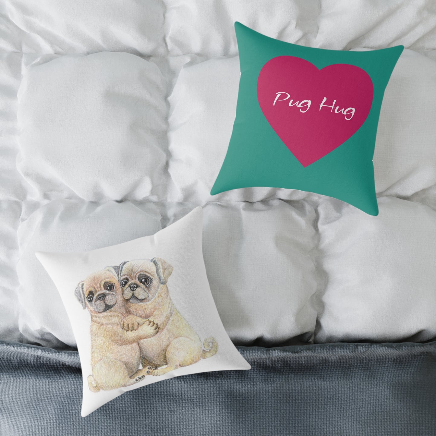 Pug Hug Pillow