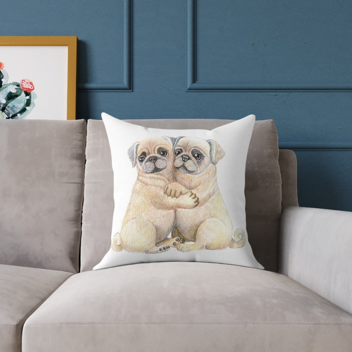 Pug Hug Pillow