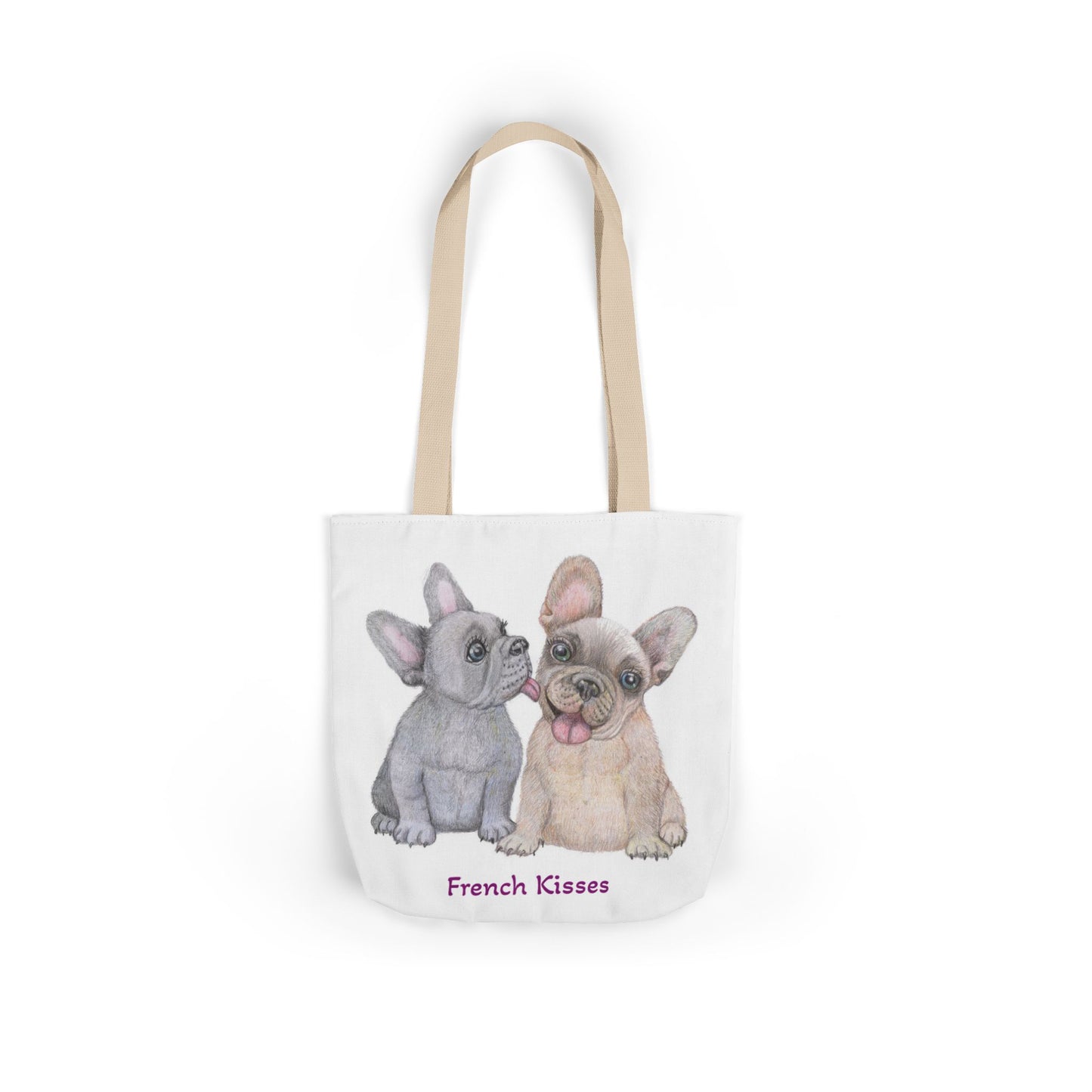 "French Kisses" Canvas Shopper