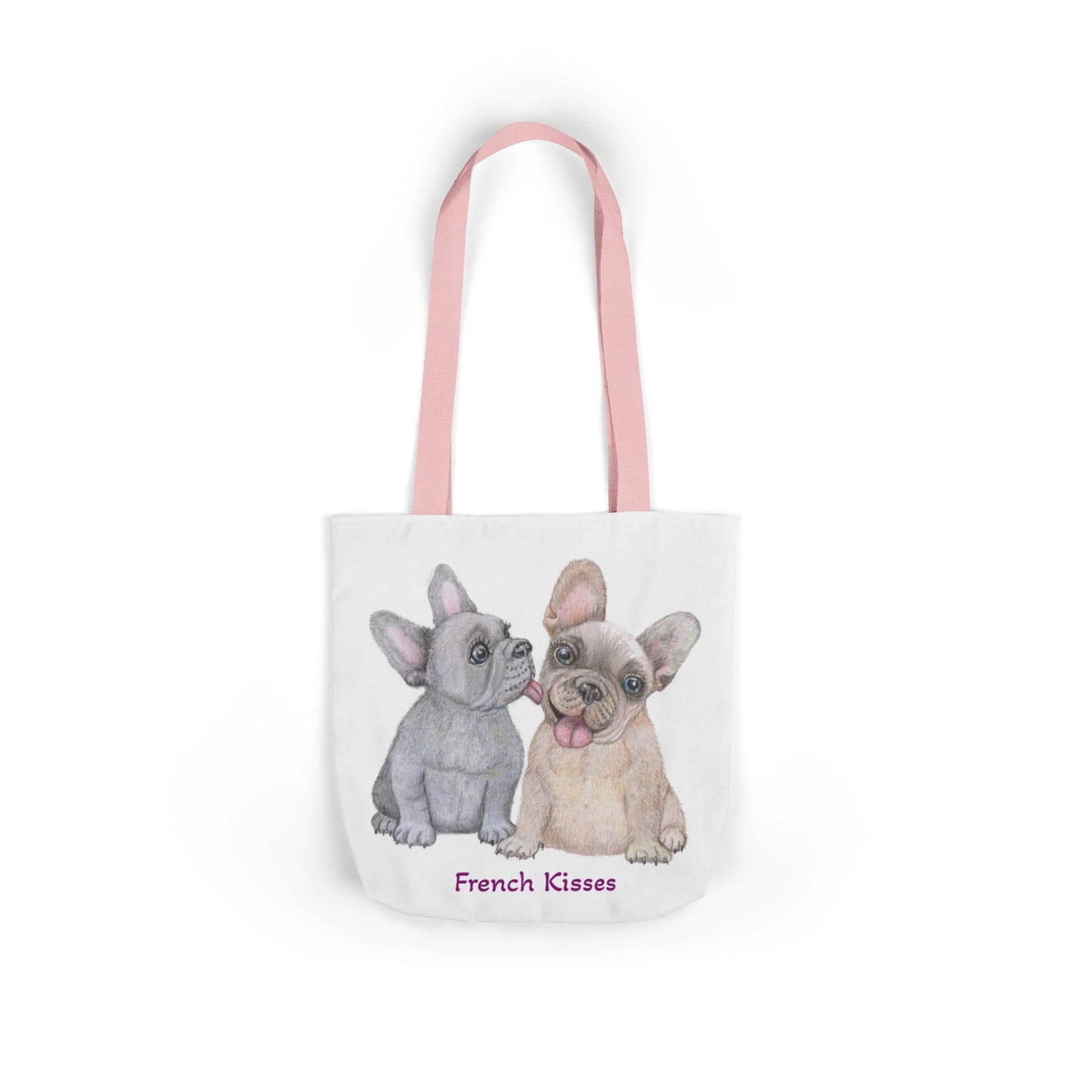 "French Kisses" Canvas Shopper