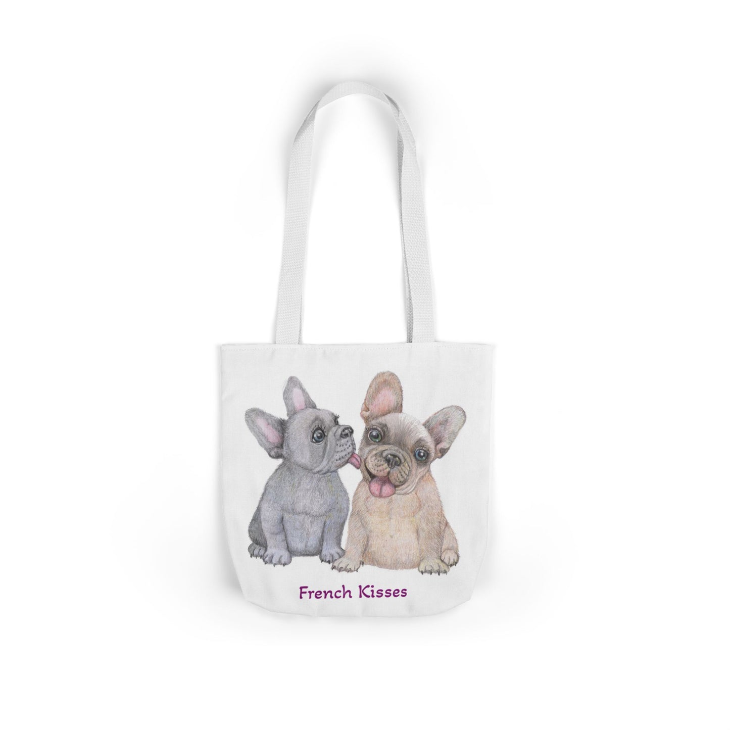 "French Kisses" Canvas Shopper
